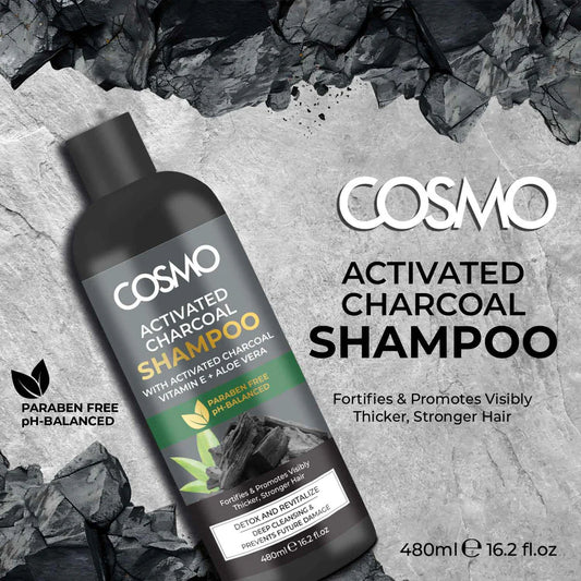 Cosmo Activated Charcoal Shampoo
