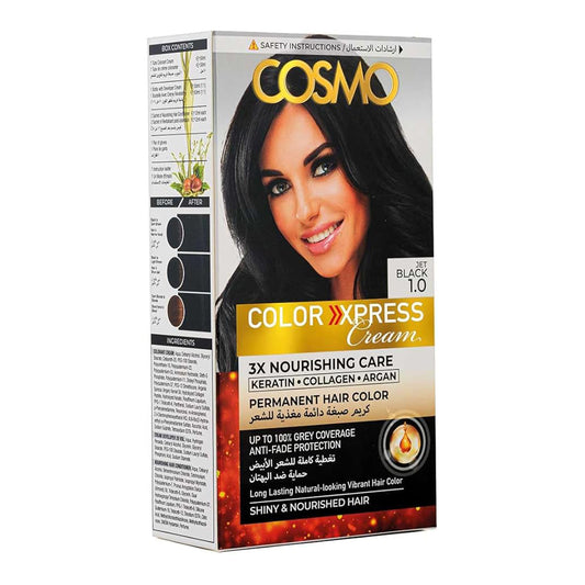 Cosmo Color Xpress Hair Cream Jet Black 1.0