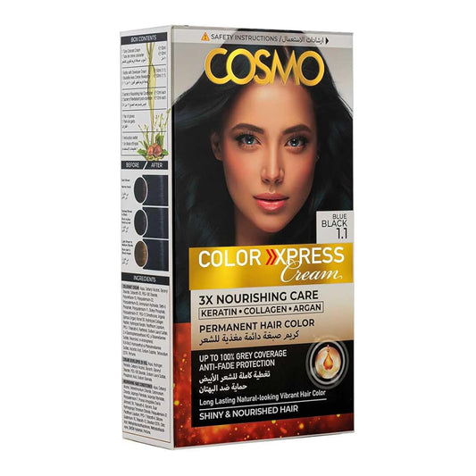 Cosmo Color Xpress Hair Cream Blue Black 1.1