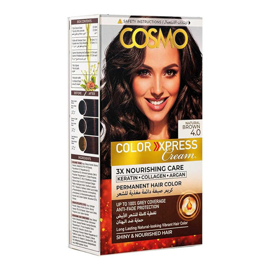 Cosmo Color Xpress Hair Cream Natural Brown 4.0