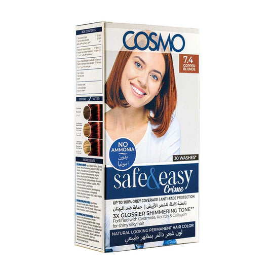 Cosmo Safe & Easy Creme Copper Blonde 7.4