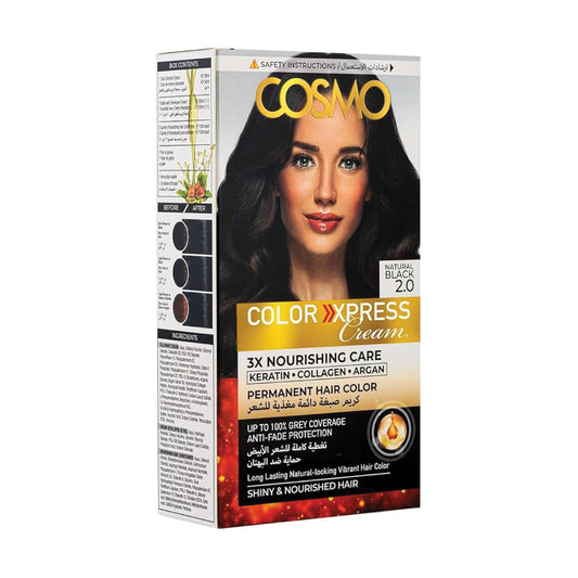 Cosmo Color Xpress Hair Cream Natural Black 2.0