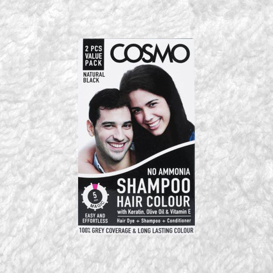 Hair Colour Shampoo Sachet (25 ML) - Natural Black