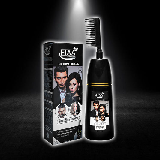 Fiaa 2in1 Hair Color Shampoo Natural Black