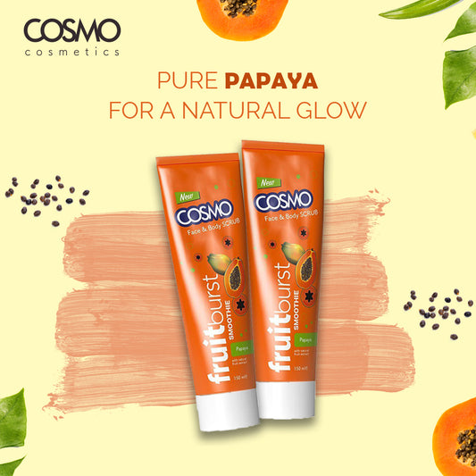 Cosmo Face Body Scrub Papaya (150 ML)